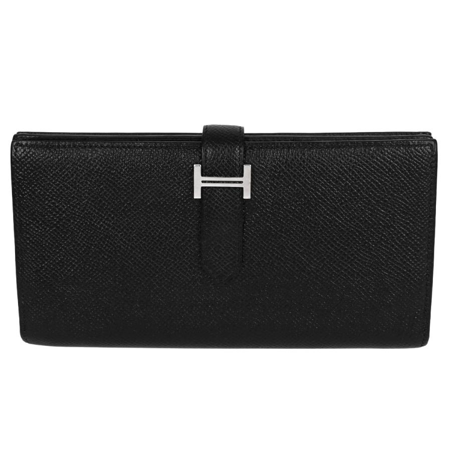 【美品/正規品】エルメス 長財布 二つ折り ベアンスフレ ヴォーエプソン レザー HERMES（エルメス） ベアンスフレ 二つ折り 長財布 レディース メンズ