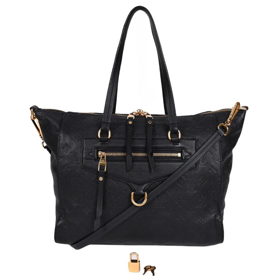 【美品】ルイヴィトン モノグラム トートバッグ ショルダーバッグ ボストン　黒 LOUIS VUITTON（ルイ・ヴィトン） モノグラムアンプラント ルミ