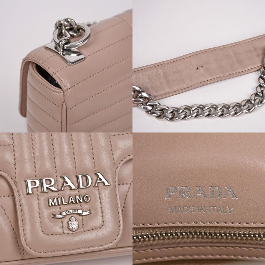 プラダ PRADA ダイアグラム チェーン ショルダーバッグ クロスボディ 