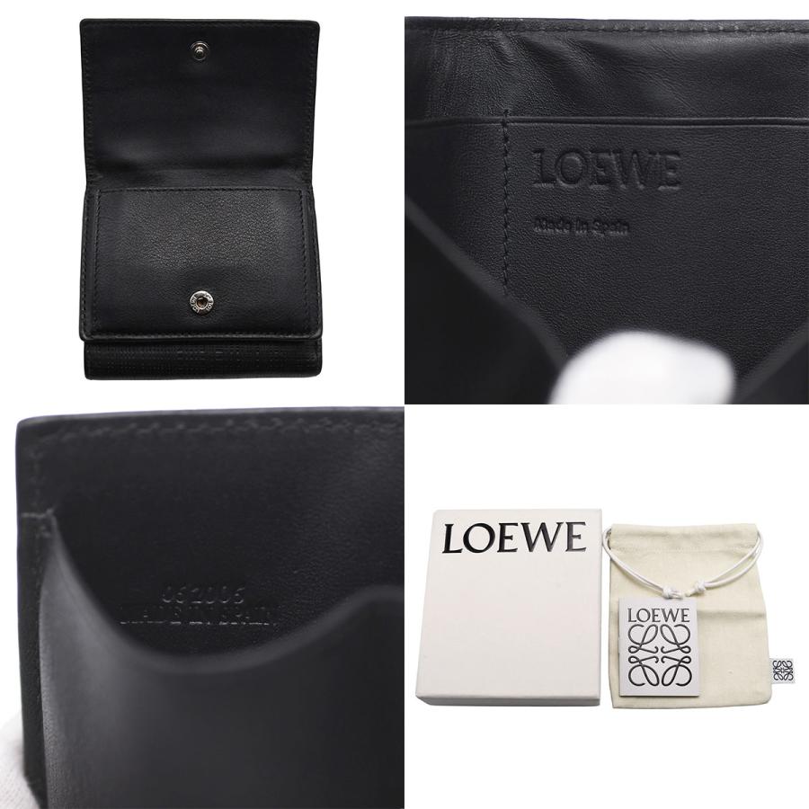 LOEWE アナグラムトライフォールド ウォレット 三つ折り財布 LOEWE（ロエベ） アナグラム リネン トライフォールド ウォレット 三