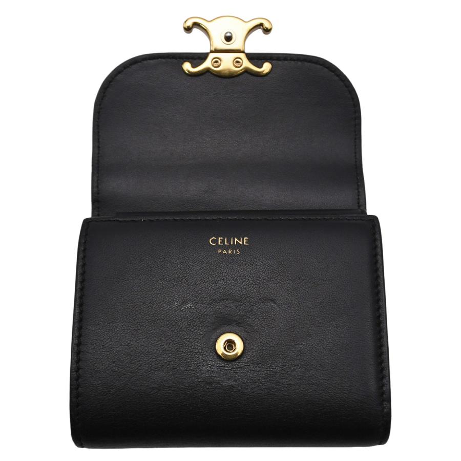 CELINE（セリーヌ） トリオンフ スモール フラップ ウォレット 三