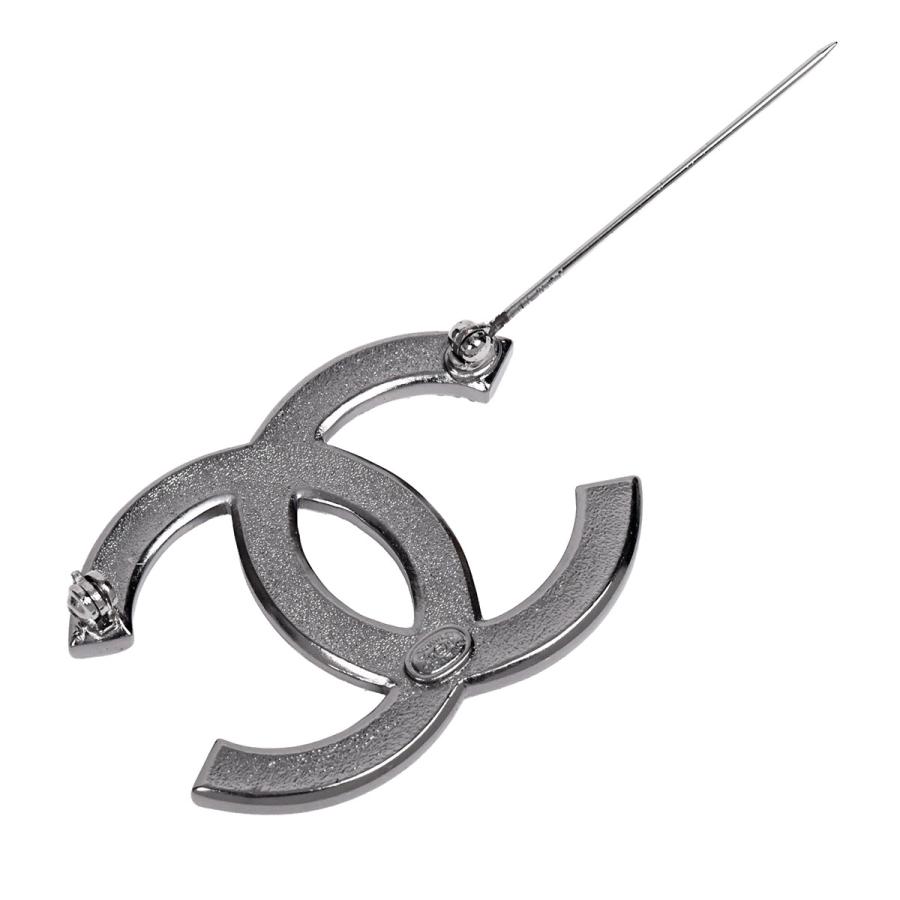 シャネル CHANEL ブローチ ココマーク ピンブローチ A17S アクセサリー 小物 メタル ラインストーン ストラスの画像