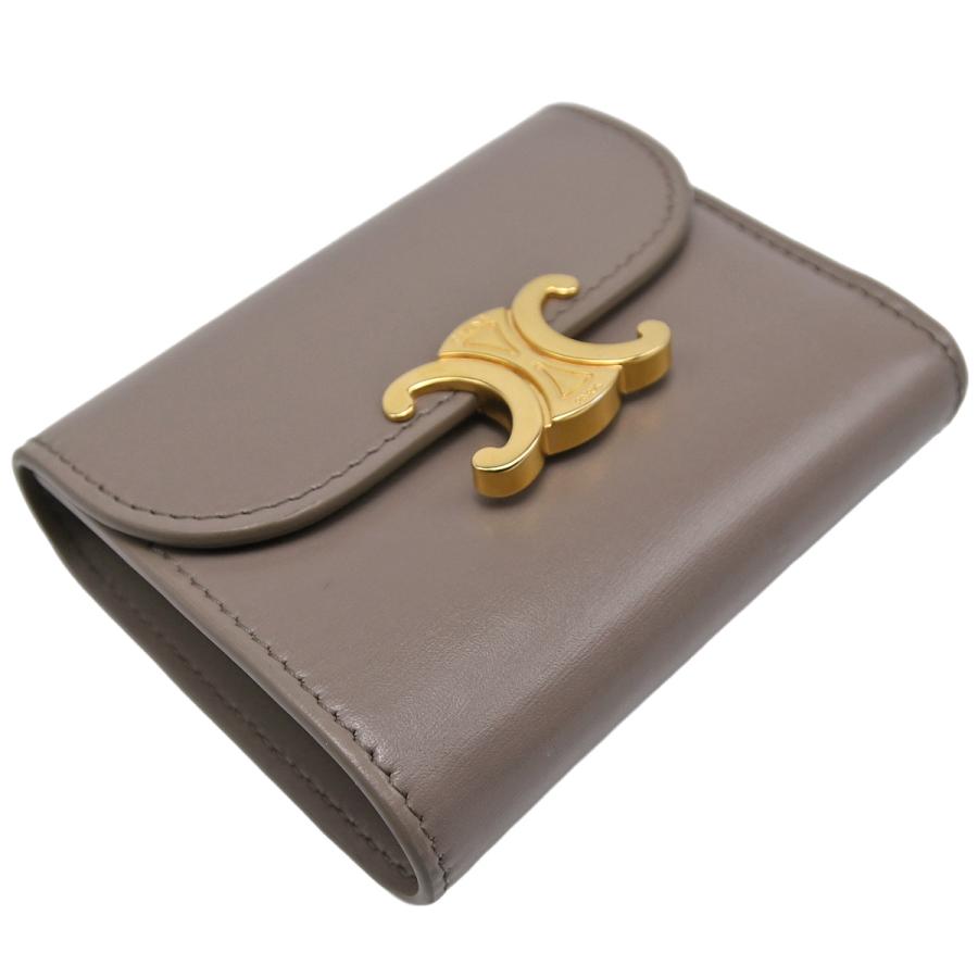 CELINE（セリーヌ） トリオンフ スモール フラップ ウォレット 三