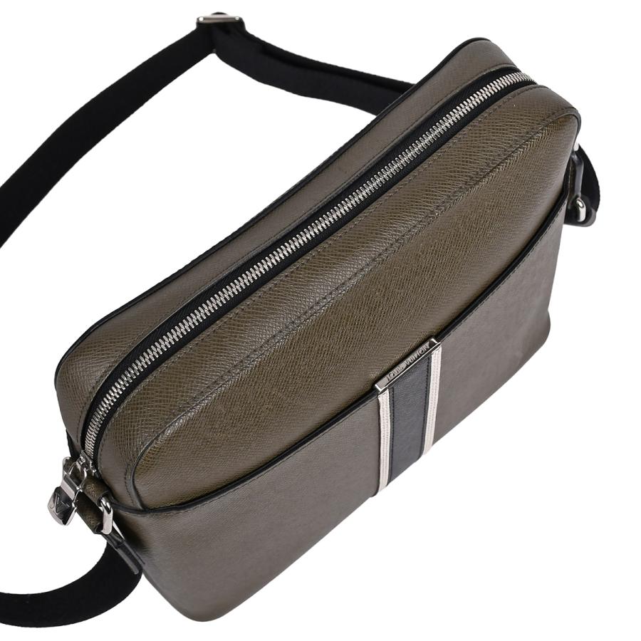 ルイヴィトン LOUIS VUITTON アントン メッセンジャー PM ショルダーバッグ クロスボディバッグ ストライプ タイガ レザー カーキ グリーン M34413_5