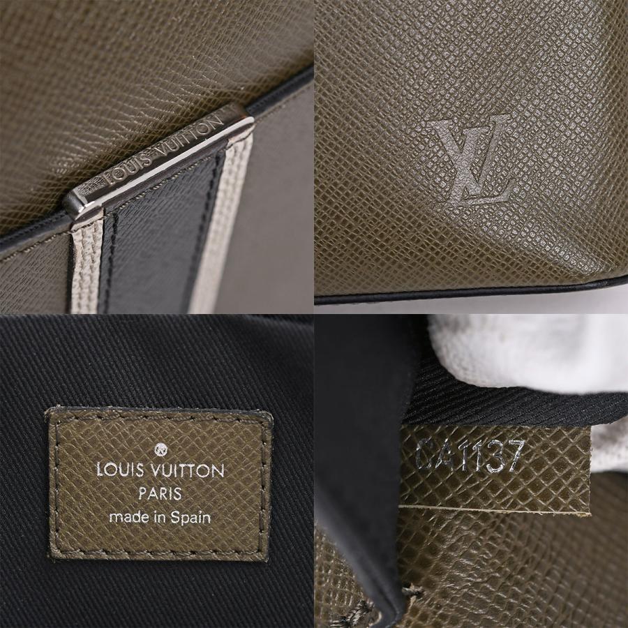 ルイヴィトン LOUIS VUITTON アントン メッセンジャー PM ショルダーバッグ クロスボディバッグ ストライプ タイガ レザー カーキ グリーン M34413_7
