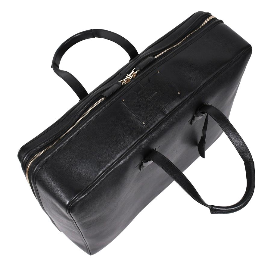 トムフォード TOM FORD ボストンバッグ トラベルバッグ 旅行バッグ 出張 メンズ レディース レザー ブラック 黒 ゴールド金具