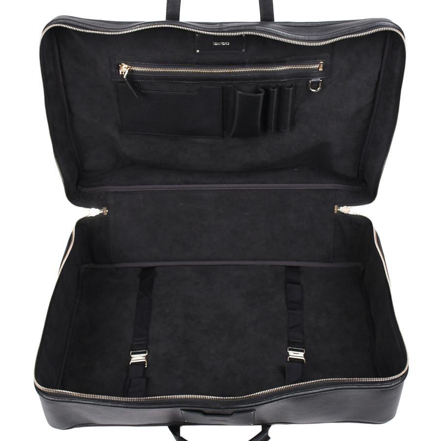 トムフォード TOM FORD ボストンバッグ トラベルバッグ 旅行バッグ 出張 メンズ レディース レザー ブラック 黒 ゴールド金具