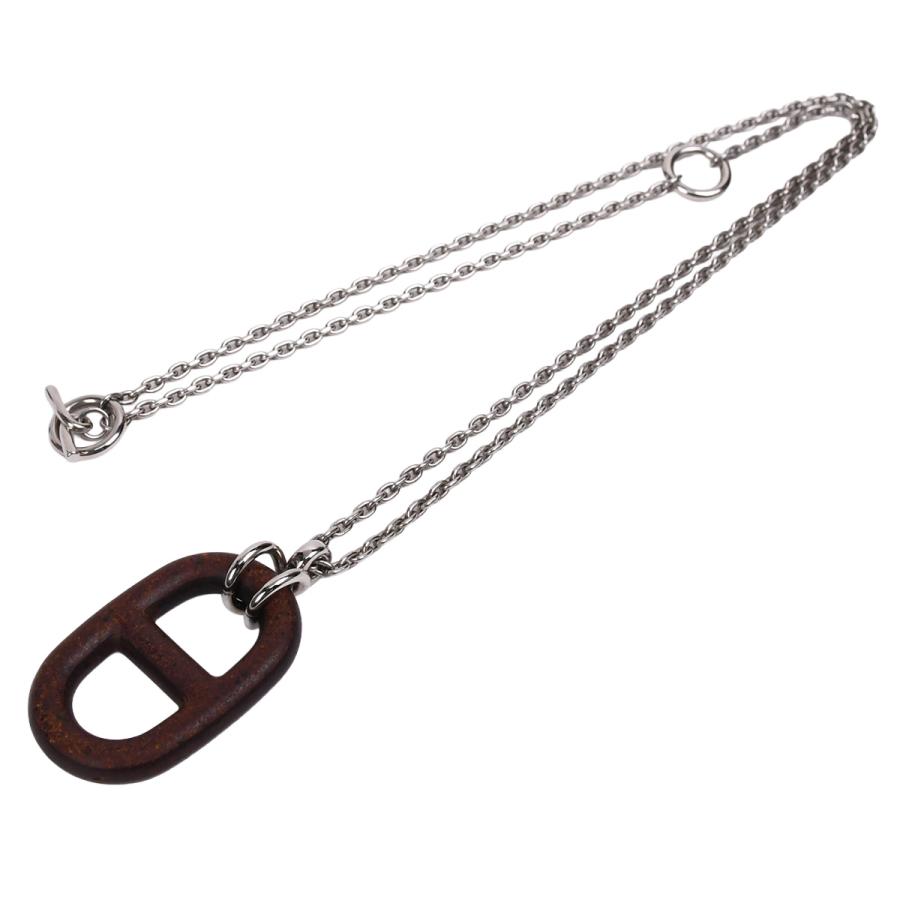 HERMES ネックレス ［シェーヌ・ダンクル・ヴュルカニウム] HERMES（エルメス） シェーヌダンクル ネックレス ペンダント