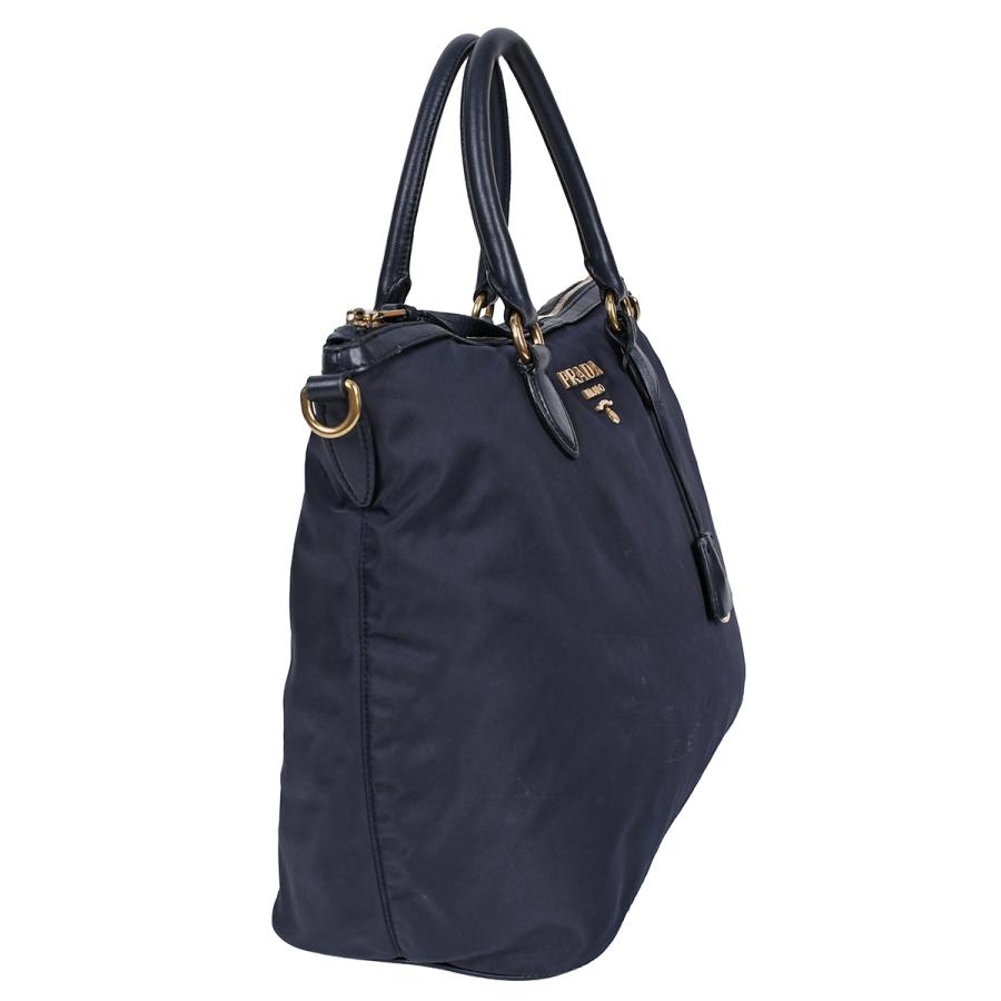 PRADA（プラダ） メタルロゴ 2way トートバッグ ショルダーバッグ 