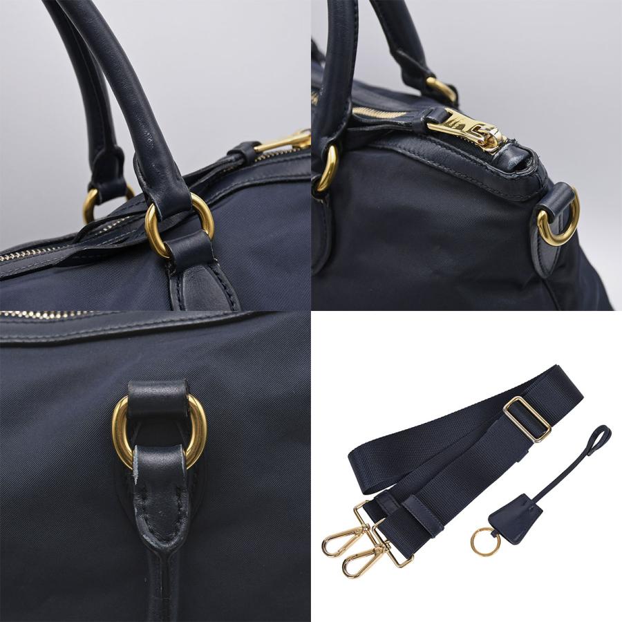 PRADA（プラダ） メタルロゴ 2way トートバッグ ショルダーバッグ 