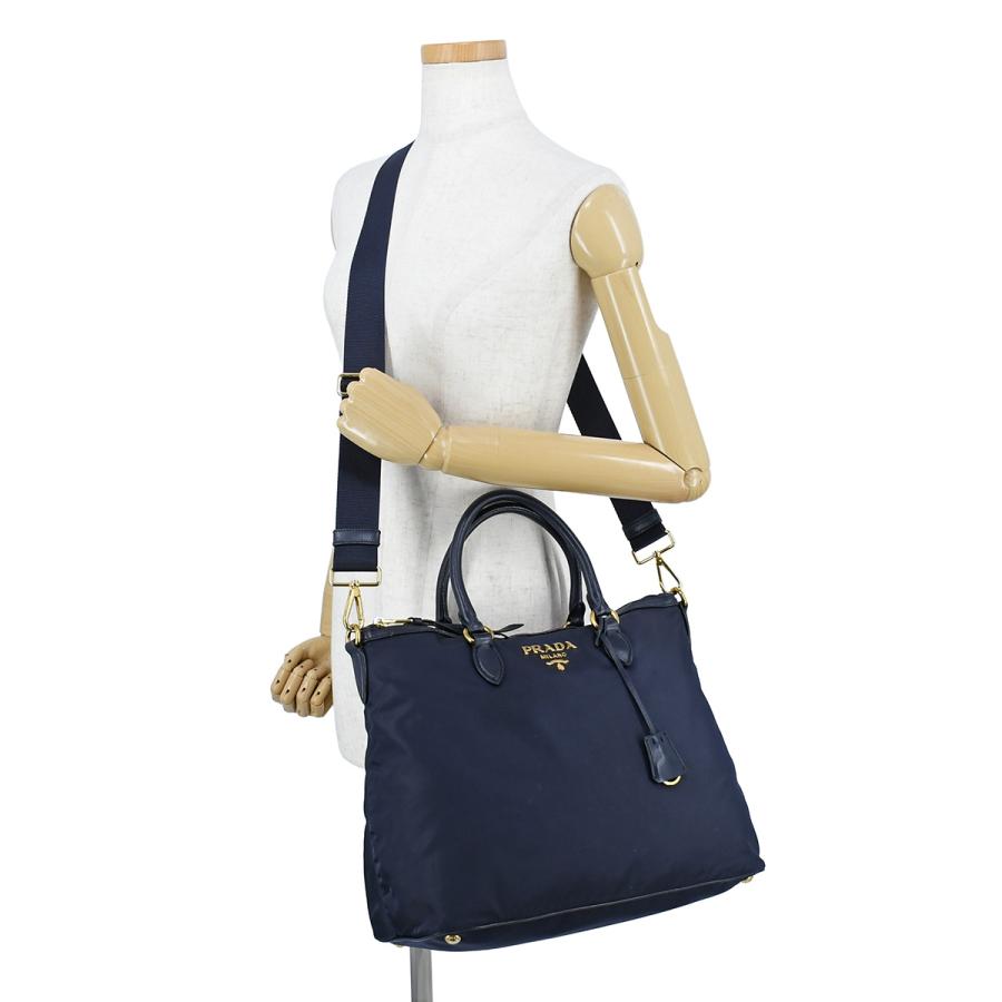 PRADA（プラダ） メタルロゴ 2way トートバッグ ショルダーバッグ 