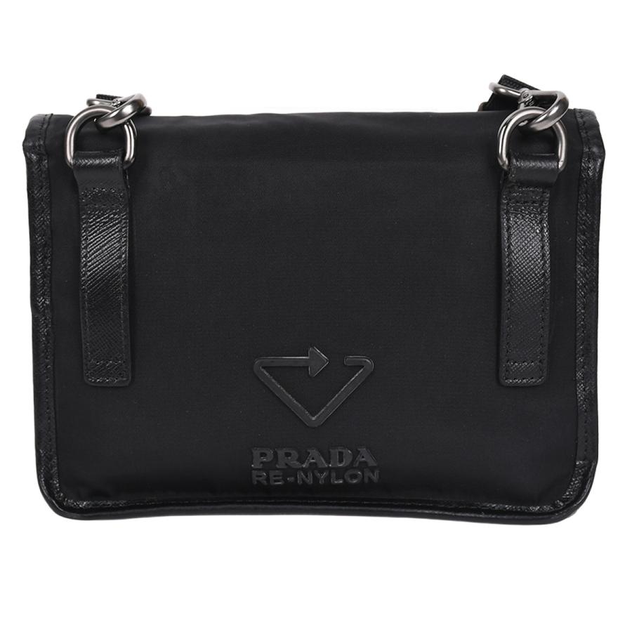 PRADA（プラダ） リナイロン サフィアーノレザー トライアングルロゴ