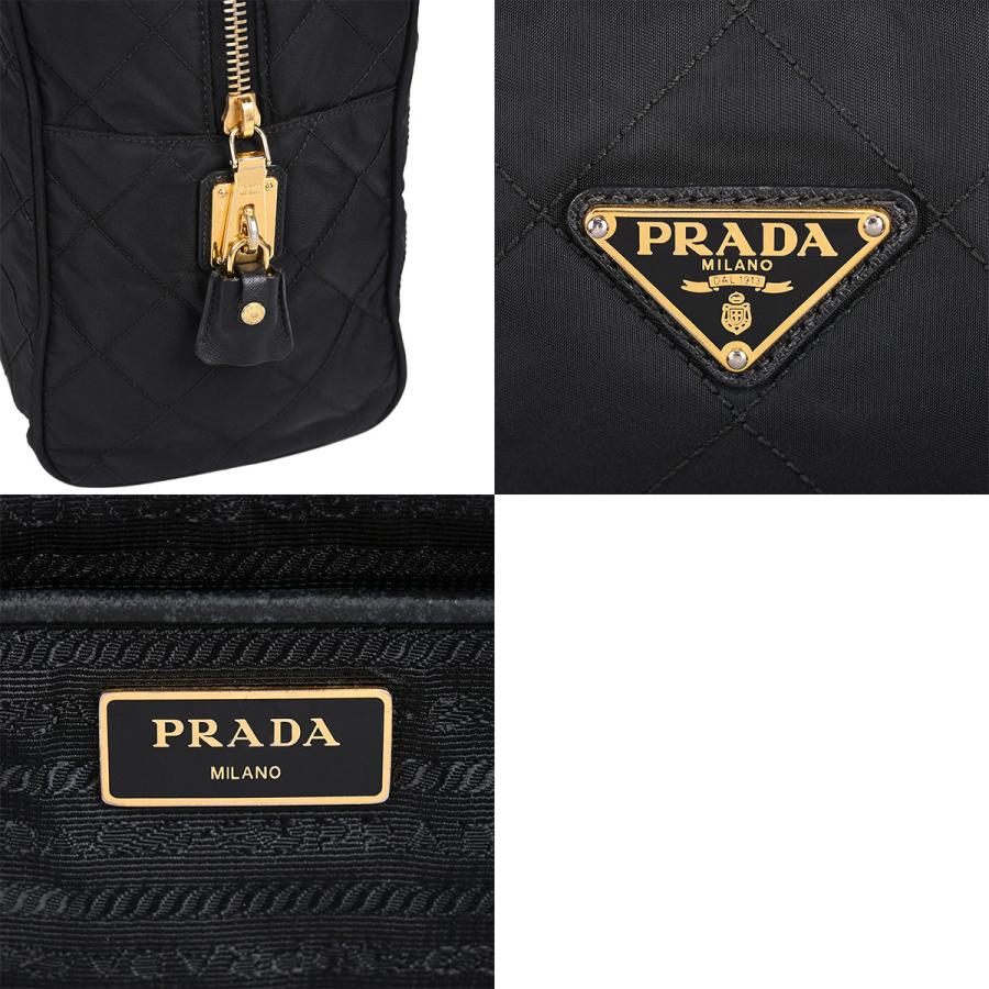 PRADA（プラダ） トライアングルロゴ キルティング チェーン トート