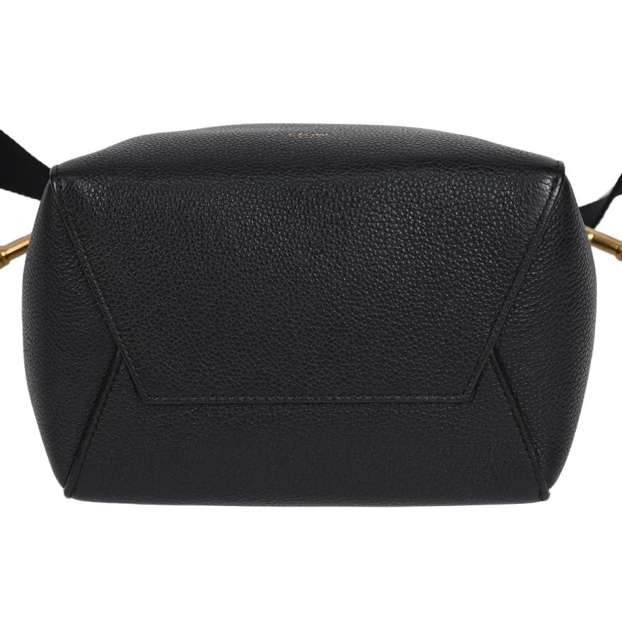現行ロゴ/新ロゴ セリーヌ　サングル バケット　スモール　ブラック CELINE（セリーヌ） サングル バケット スモール ショルダーバッグ