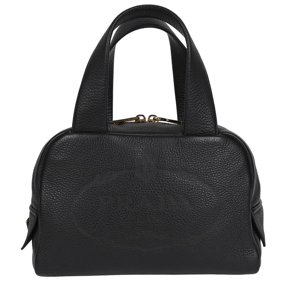 PRADA プラダ ブラック ハンドバッグ PRADA（プラダ） トップハンドルバッグ パンチングロゴ ミニ ボストン