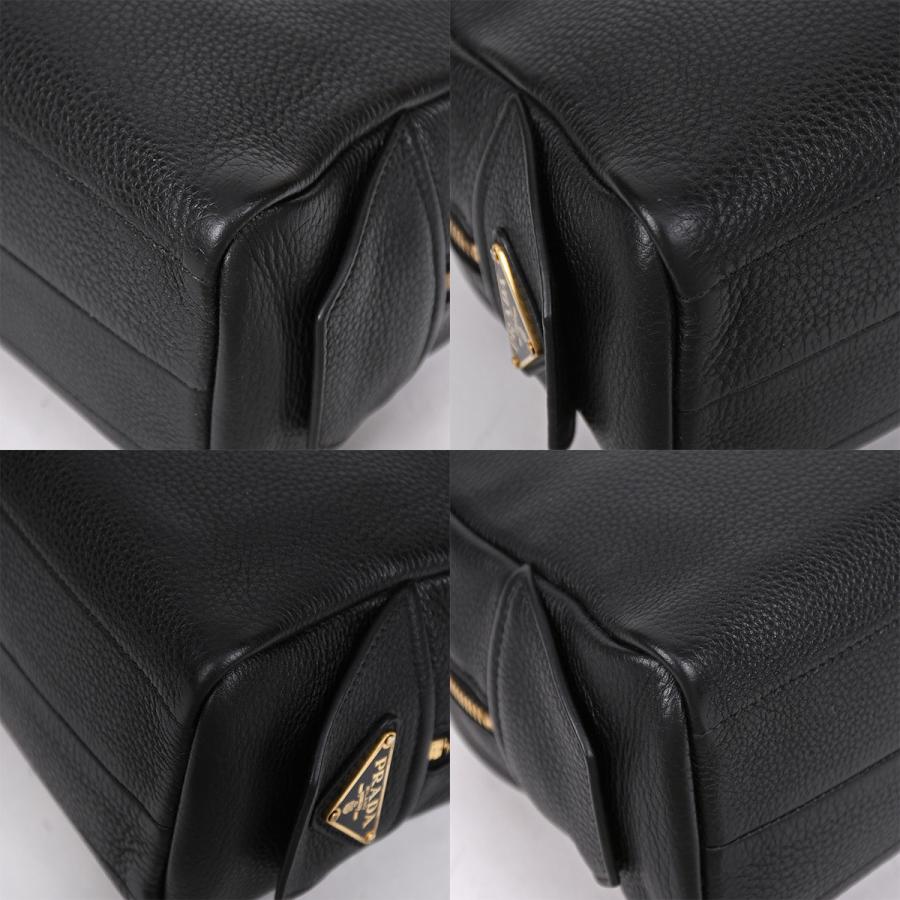PRADA（プラダ） トップハンドルバッグ パンチングロゴ ミニ ボストン