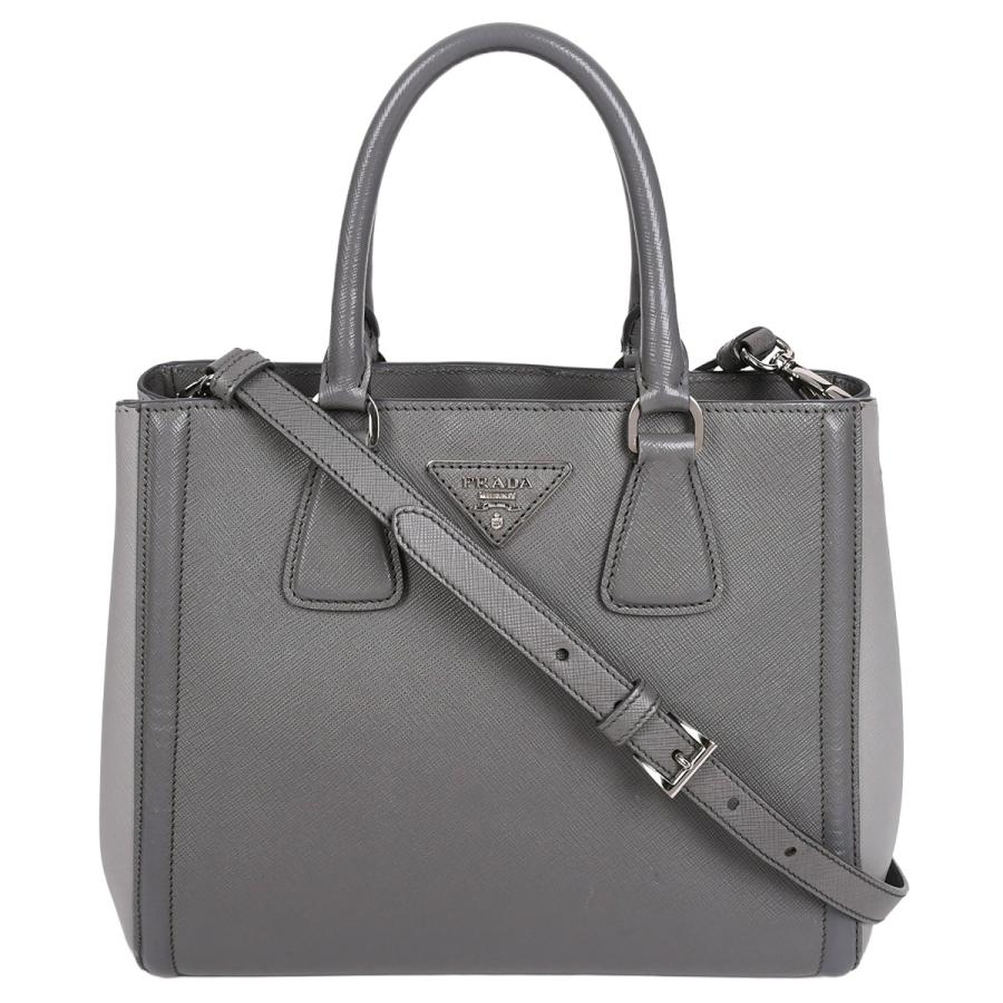 【極美品】prada プラダ ガレリア 2way ハンドバッグ ショルダーバッグ PRADA（プラダ） ガレリア トライアングルロゴ 2way ハンドバッグ