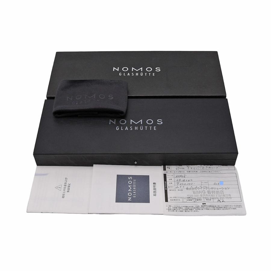 ノモス NOMOS ラドウィッグ 35mm メンズ 手巻き スモールセコンド SS/コードバンレザー ドイツ製 シルバー文字盤 LD1A2W2 新品同様の画像