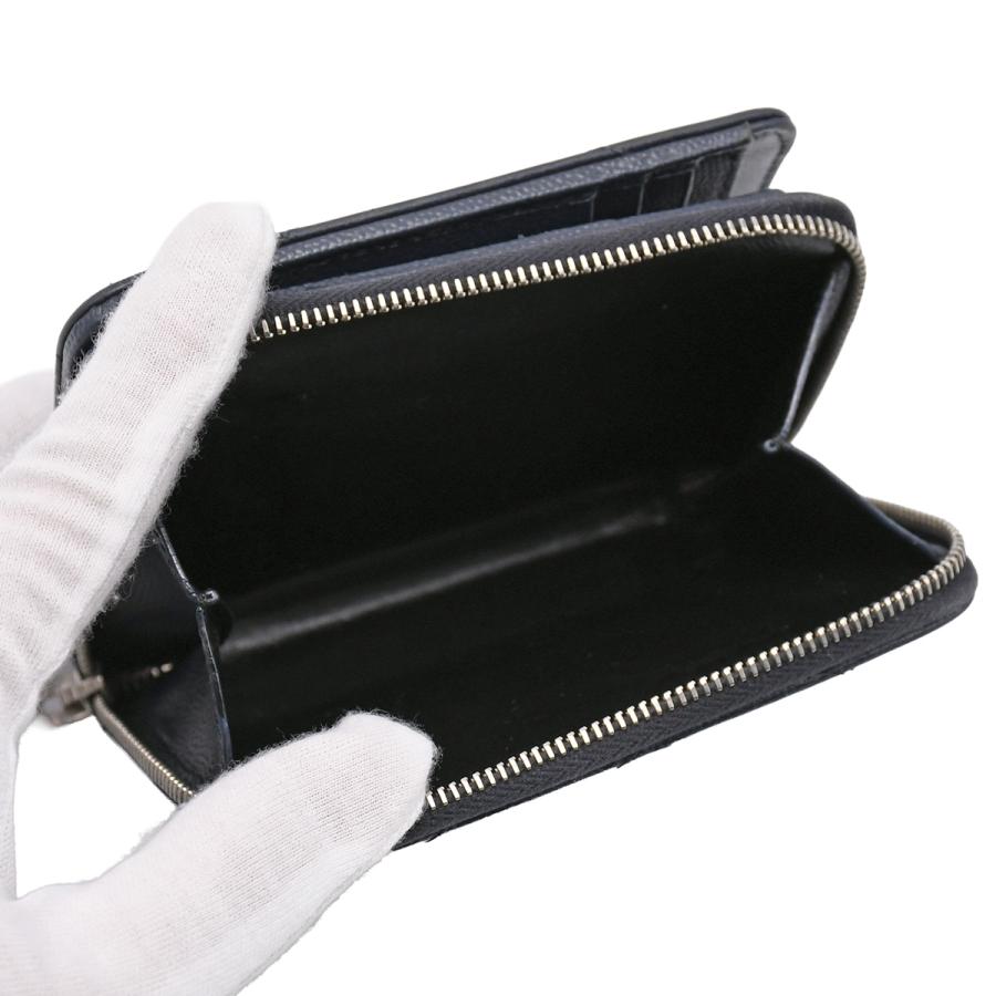 SAINT LAURENT サンローラン PARIS コンパクト ジップウォレット 二