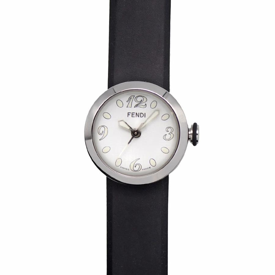 美品【FENDI】ブースラ/8010L/ドーム型/腕時計/クオーツ FENDI（フェンディ） ブースラ 27mm レディース クォーツ SS/ラバー