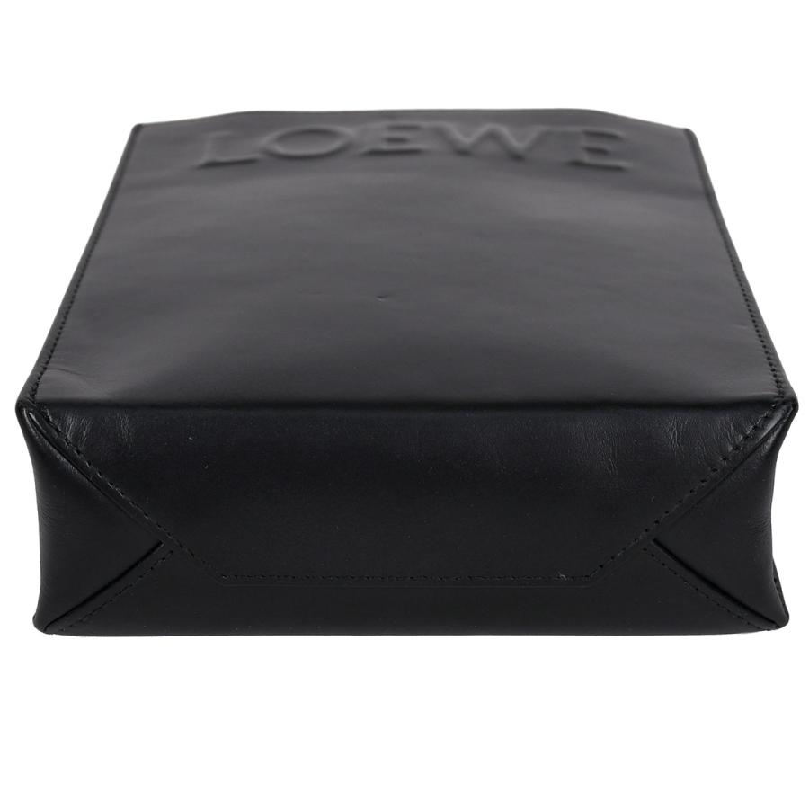 ロエベ LOEWE スタンダード  A5 トート 2way ハンドバッグ ショルダーバッグ ロゴ レザー ブラック 黒 A933S30X01の画像