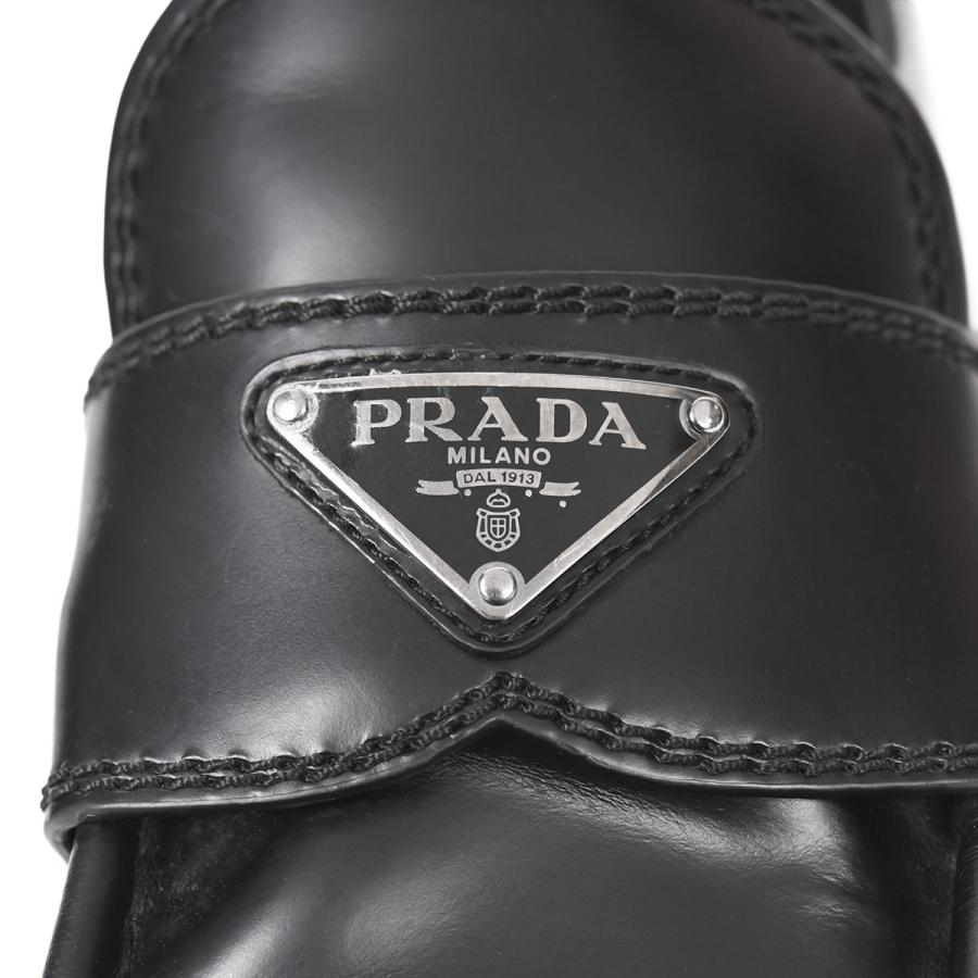 PRADA（プラダ） トライアングルロゴ モノリス ロファー 靴 シューズ