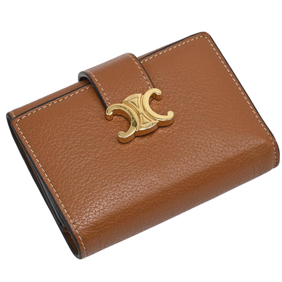 本日のみ値下げ CELINE 三つ折り トリオンフ ファイン ウォレット ニノ CELINE（セリーヌ） トリオンフ ファイン ストラップ ウォレット ニノ