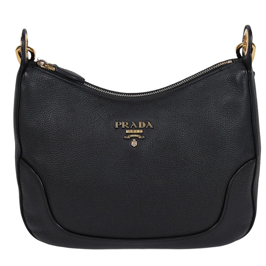 PRADA（プラダ） ヴィッテロ レザー ホーボーバッグ ショルダー 肩掛け 