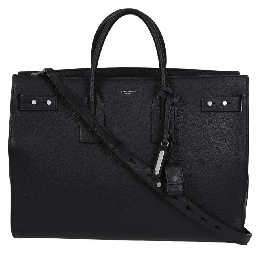 17552✨サンローラン サックドジュール ビジネスバッグ ブラック 鍵あり SAINT LAURENT サンローラン シン ラージ サック ド ジュール スープル