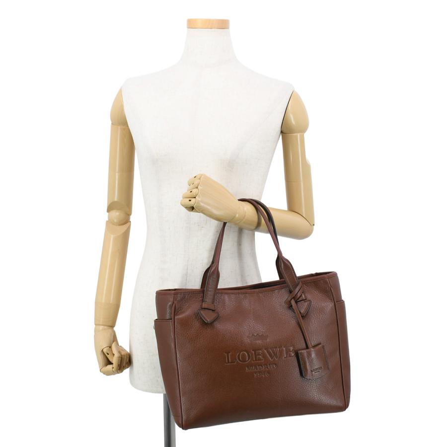 LOEWE（ロエベ） ヘリテージ スモール トートバッグ ハンドバッグ ロゴ