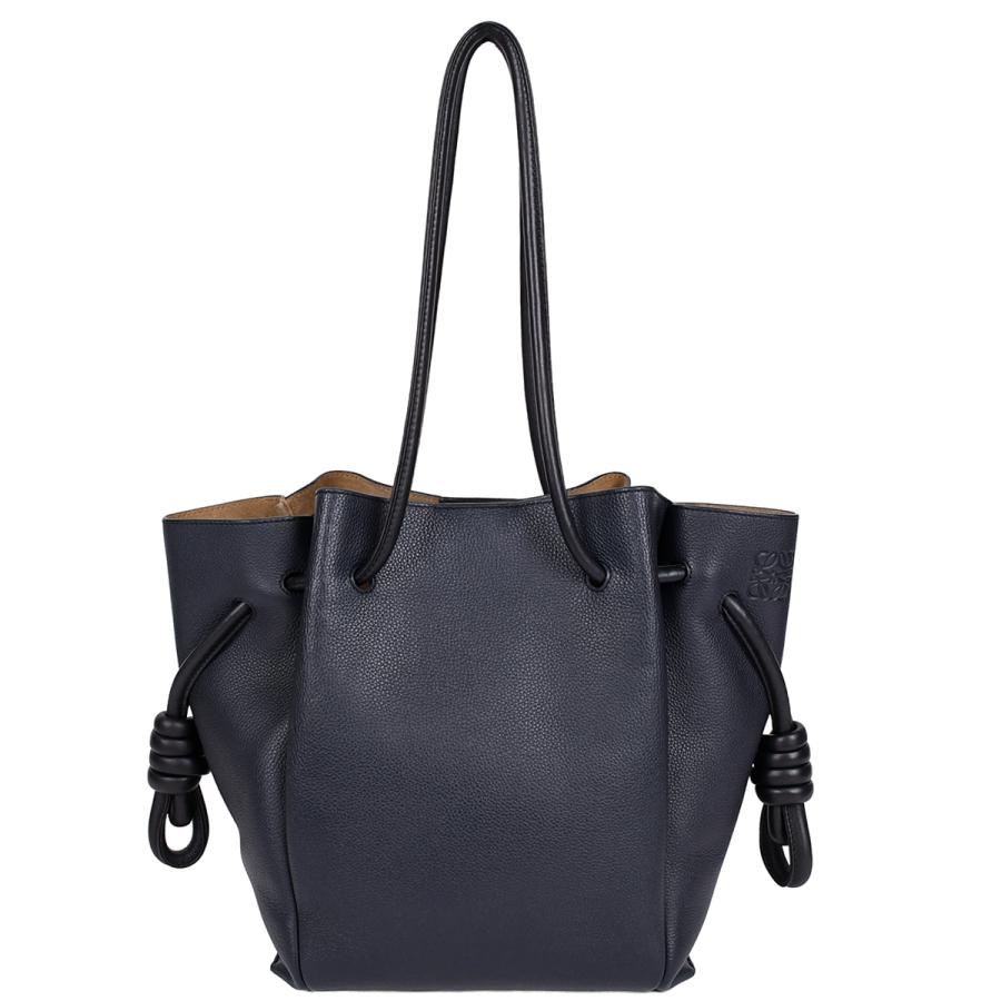 ロエベ LOEWE アナグラム ハンドバッグ トートバッグ レザー ネイビー