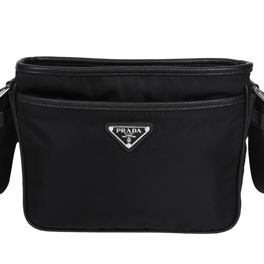 PRADA プラダ 三角ロゴ トライアングルロゴ ナイロン ポーチ ブラック PRADA（プラダ） トライアングルロゴ ショルダーバッグ 斜め掛け