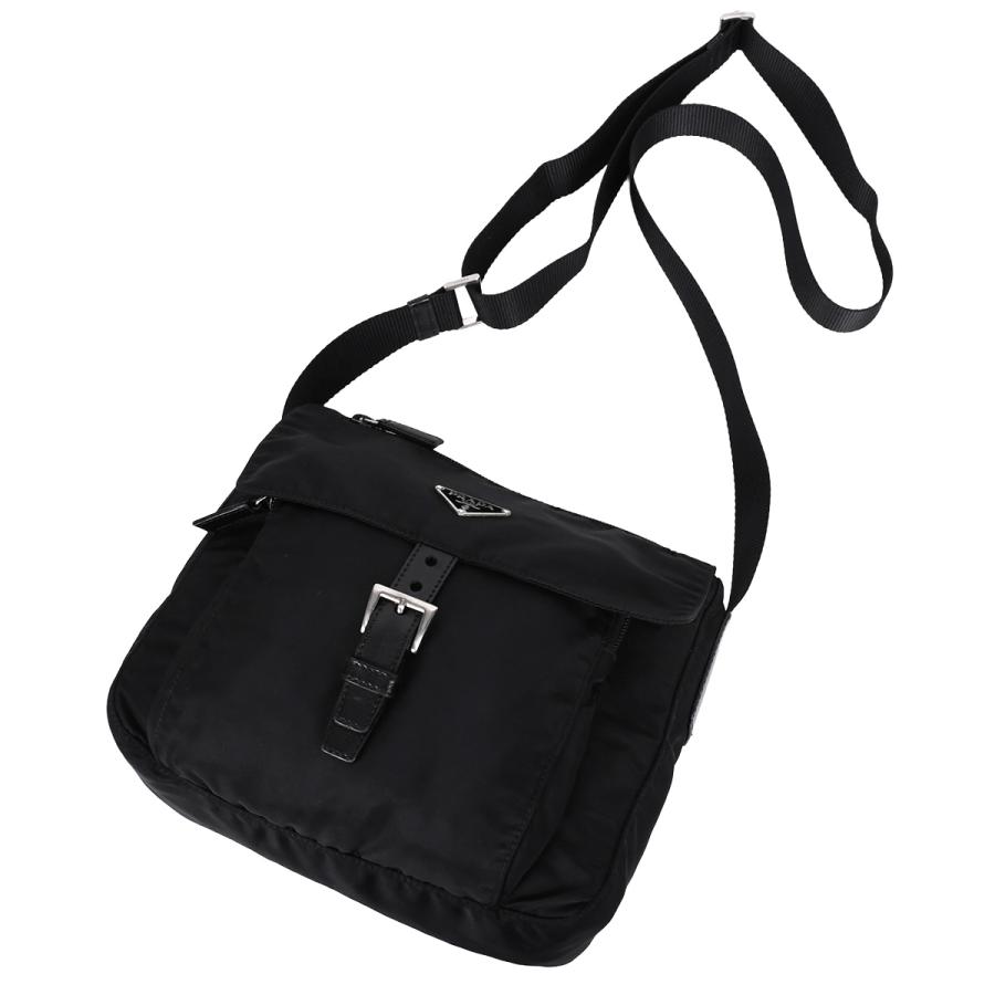 PRADA プラダ トライアングルロゴ ショルダーバッグ BT8994 ブラック PRADA（プラダ） トライアングルロゴ ショルダーバッグ クロスボディ