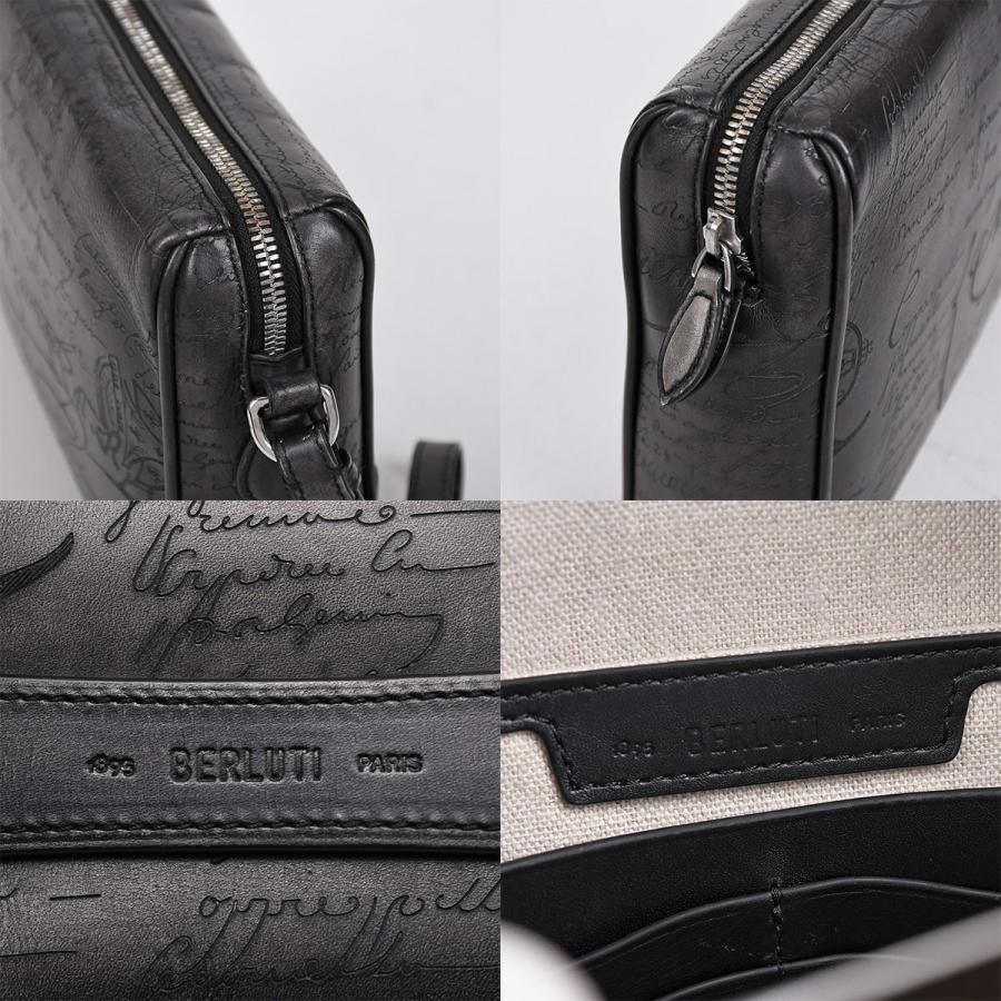 Berluti（ベルルッティ） ローズウッド ジップポーチ カリグラフィ