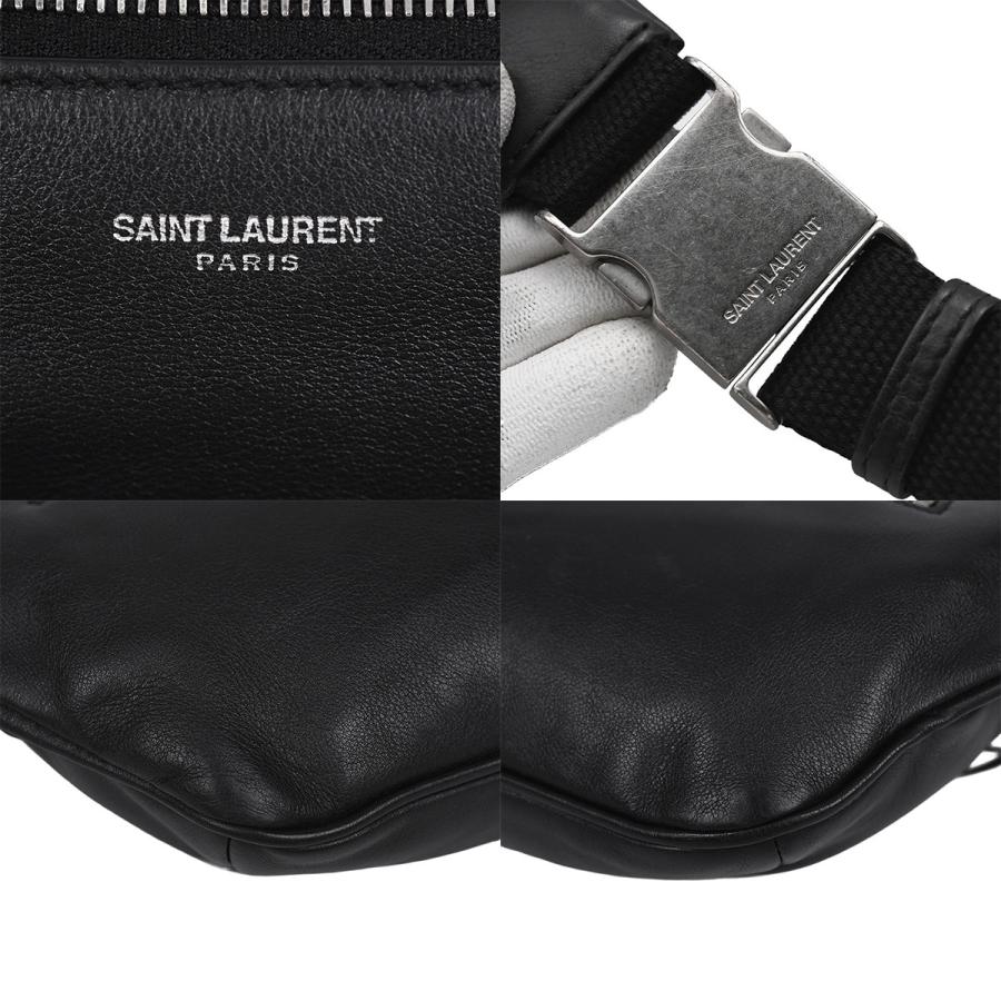 サンローラン SAINT LAURENT クラシック ボディバッグ ベルトバッグ ウエストバッグ メンズ レディース レザー 黒 ブラック 505671_7