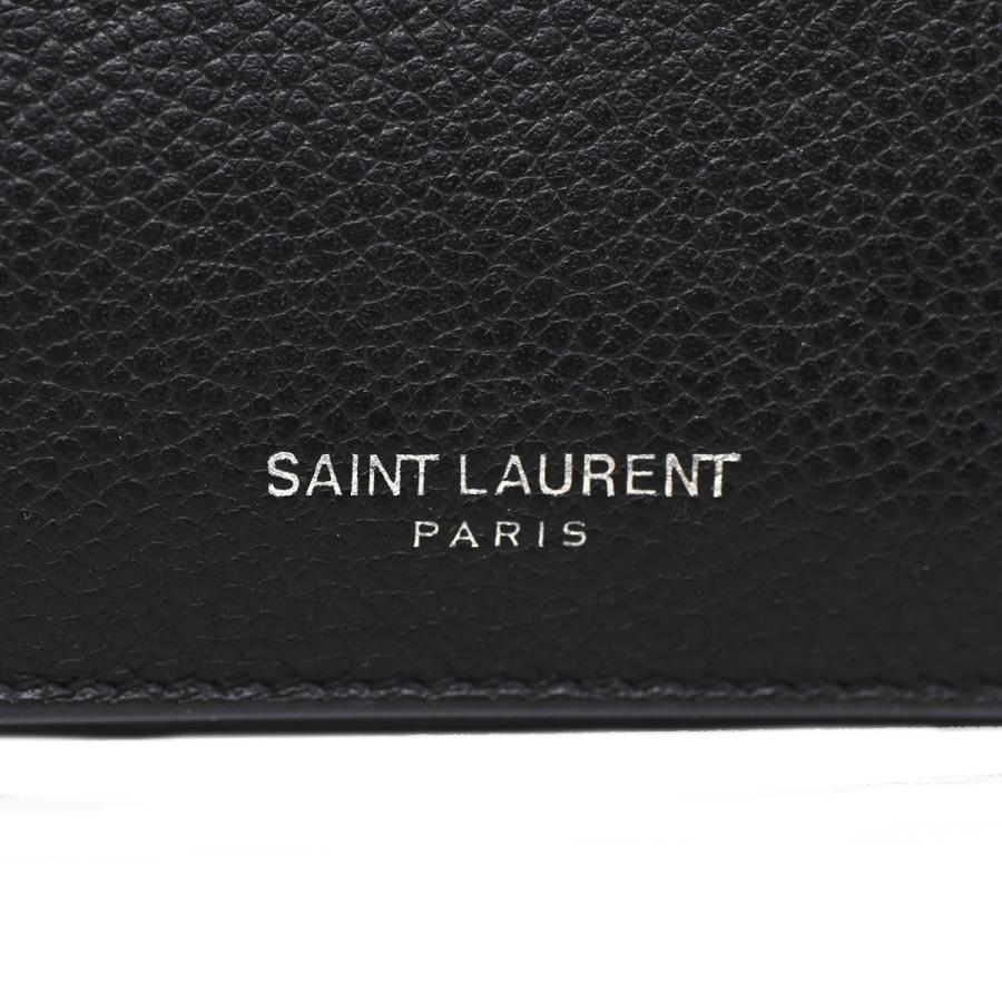 SAINT LAURENT サンローラン YSL ロゴ 三つ折り財布 ミニ財布