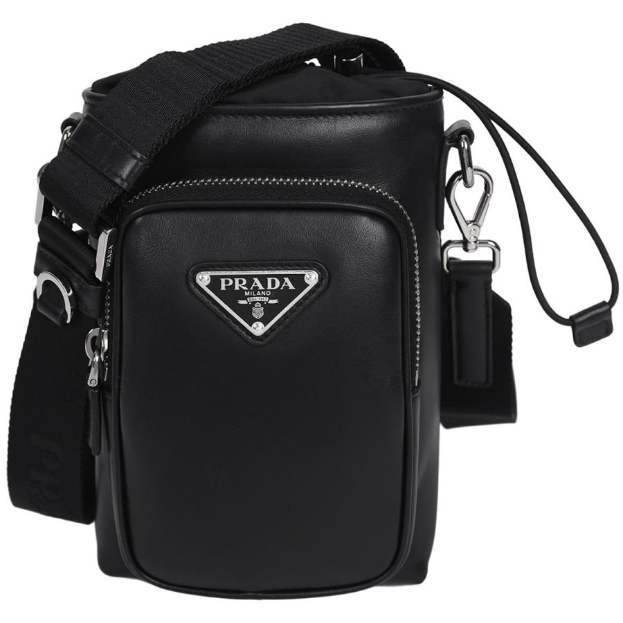 PRADA ブラック ショルダーバッグ 2ZH155 PRADA（プラダ） トライアングルロゴ ミニ ショルダーバッグ