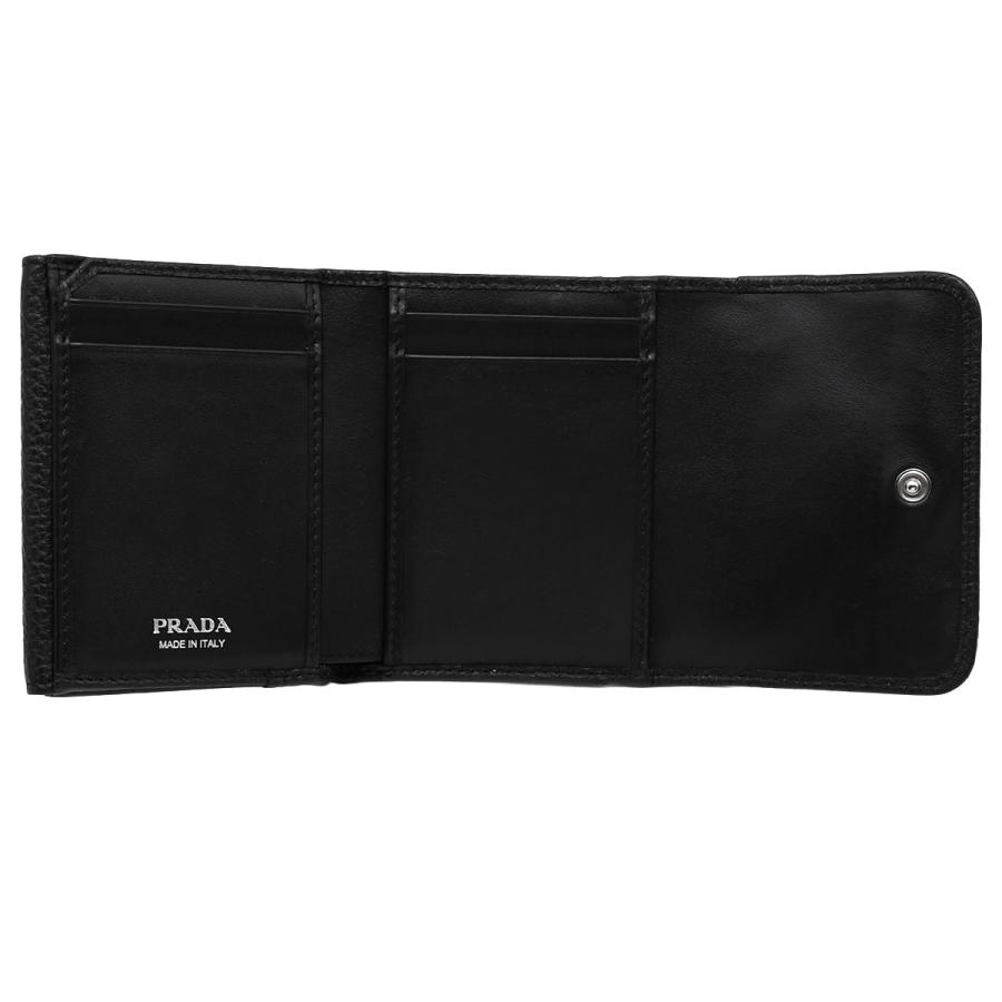 PRADA（プラダ） ヴィッテロダイノ レタリングロゴ 三つ折り 財布 小物