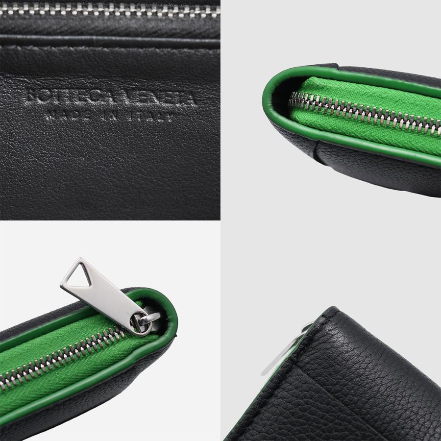 BOTTEGA VENETA 財布 ラウンドジップ マキシイントレチャート 黒 BOTTEGA VENETA（ボッテガ・ヴェネタ） マキシイントレチャート