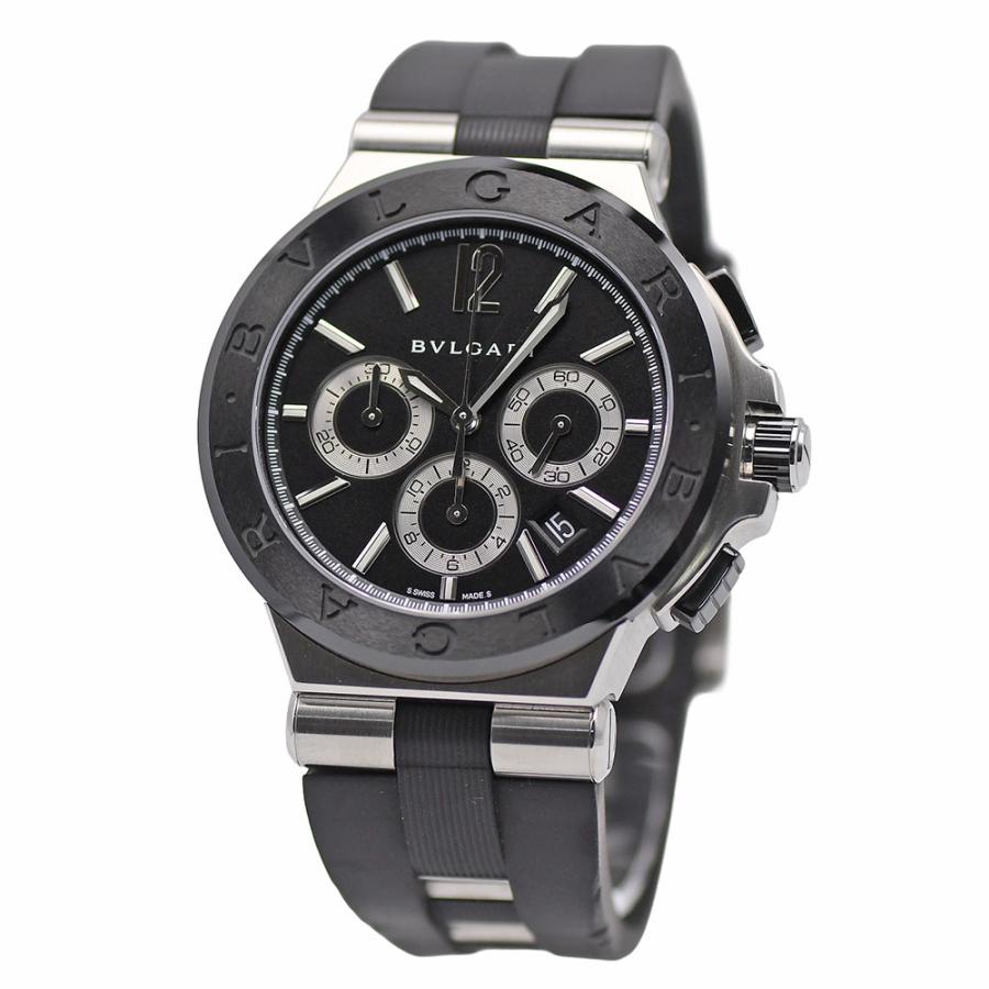 ブルガリ BVLGARI ディアゴノ クロノグラフ DG42SCCH メンズ 腕時計 デイト シルバー オートマ 自動巻き ウォッチ Diagono VLP 90248976 BVLGARI（ブルガリ） ディアゴノ セラミック クロノグラフ