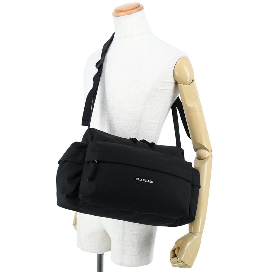 バレンシアガ BALENCIAGA エクスプローラー ウィークエンド S ショルダーバッグ メッセンジャーバッグ クロスボディ 斜め掛け ナイロン ブラック 黒 845595_9