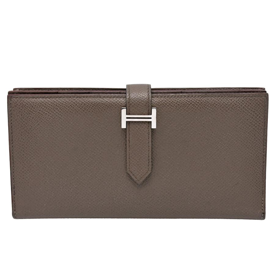 HERMES（エルメス） ベアンスフレ 二つ折り 長財布 Hロゴ ウォレット 