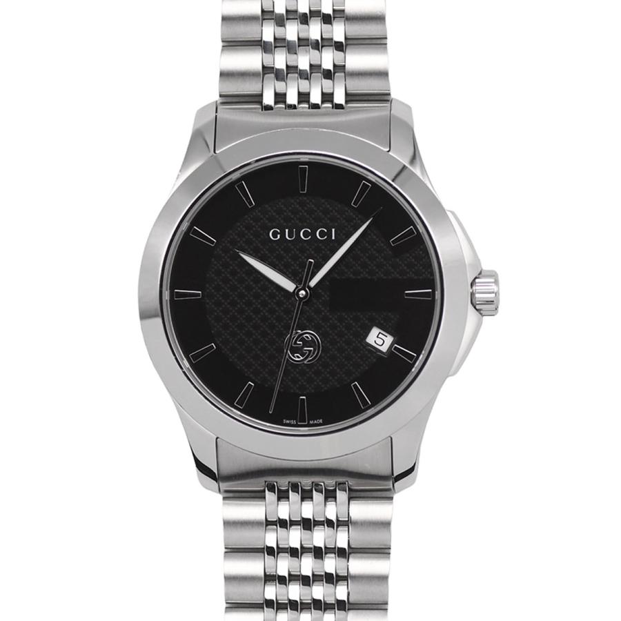 GUCCI（グッチ） G-タイムレス メンズ 40mm クォーツ ブラック 黒文字 