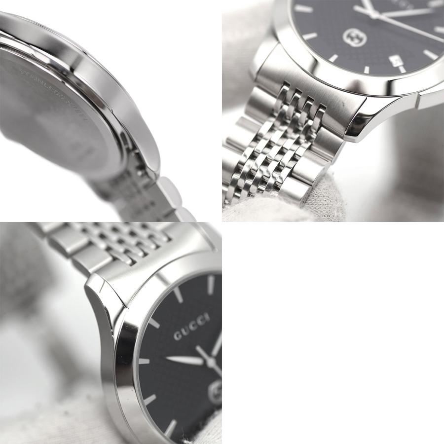 GUCCI（グッチ） G-タイムレス メンズ 40mm クォーツ ブラック 黒文字