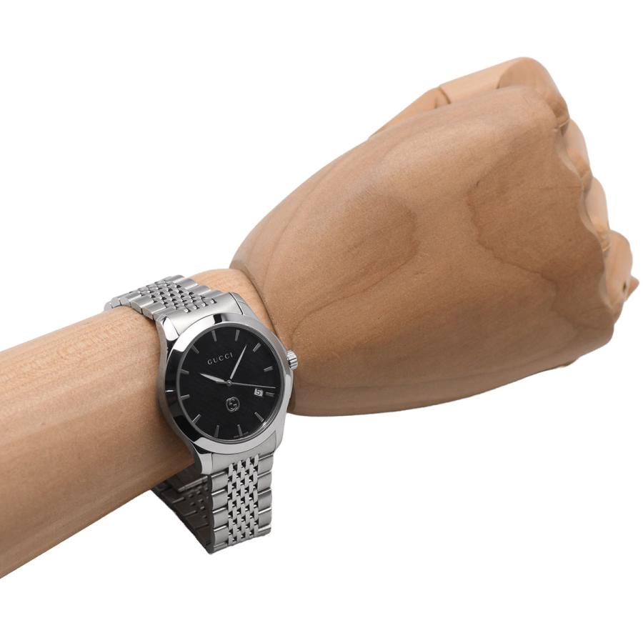 GUCCI（グッチ） G-タイムレス メンズ 40mm クォーツ ブラック 黒文字