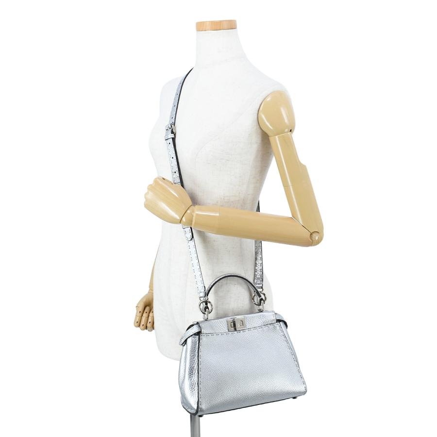 FENDI ピーカブー アイシーユー プチ セレリア ホワイト 2WAY FENDI（フェンディ） セレリア ピーカブー ミニ スモール 2way