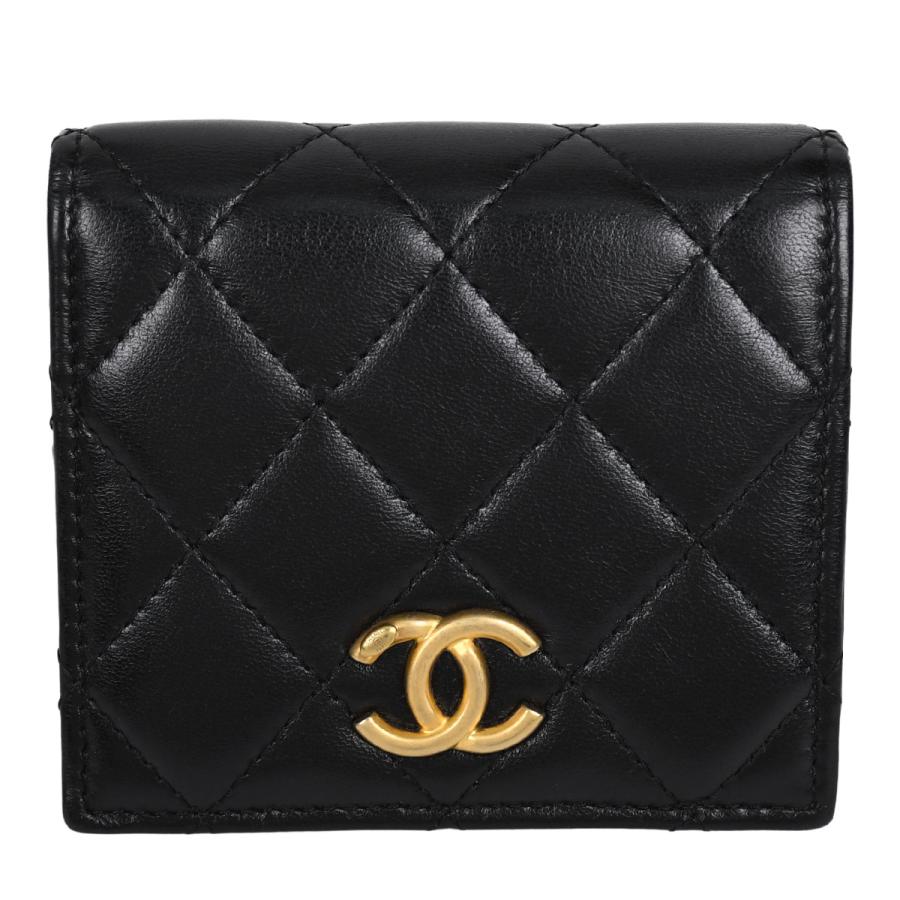 CHANEL（シャネル） ココマーク マトラッセ スモールウォレット 二 