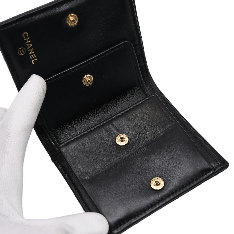 CHANEL（シャネル） ココマーク マトラッセ スモールウォレット 二