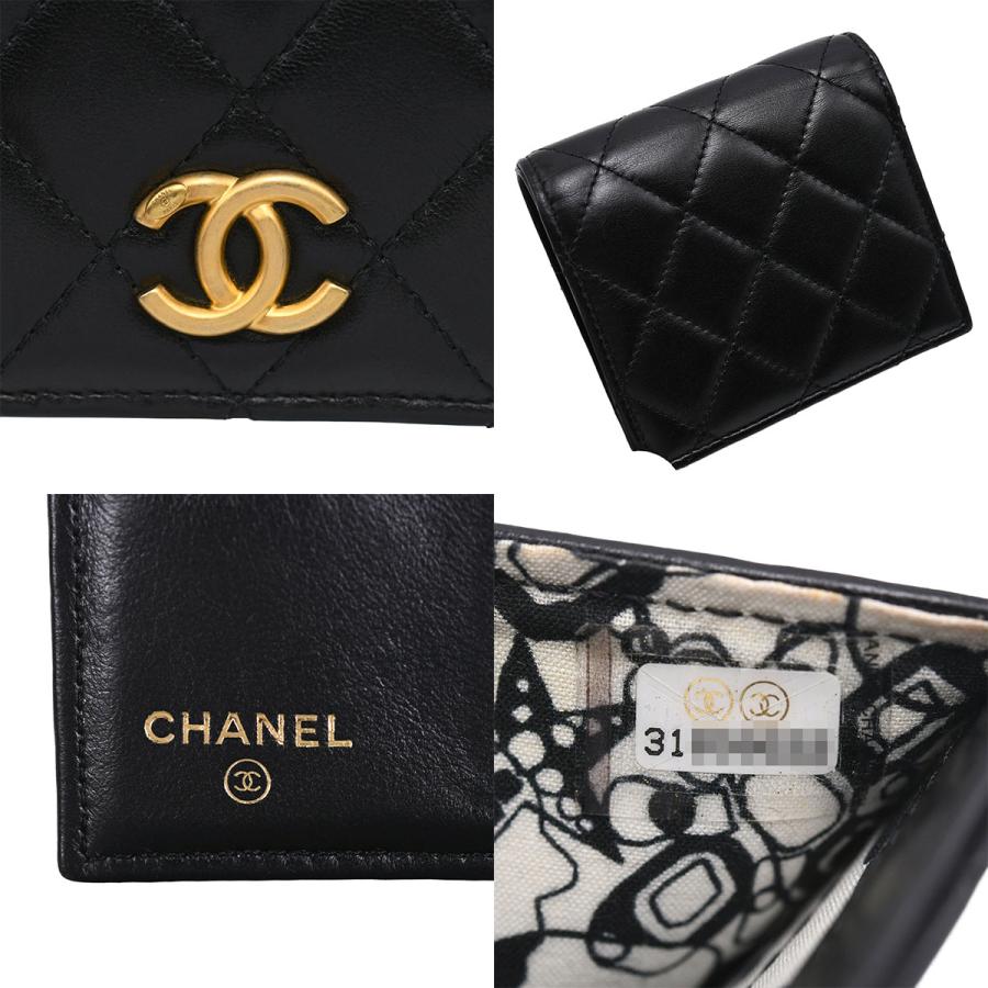 CHANEL（シャネル） ココマーク マトラッセ スモールウォレット 二 