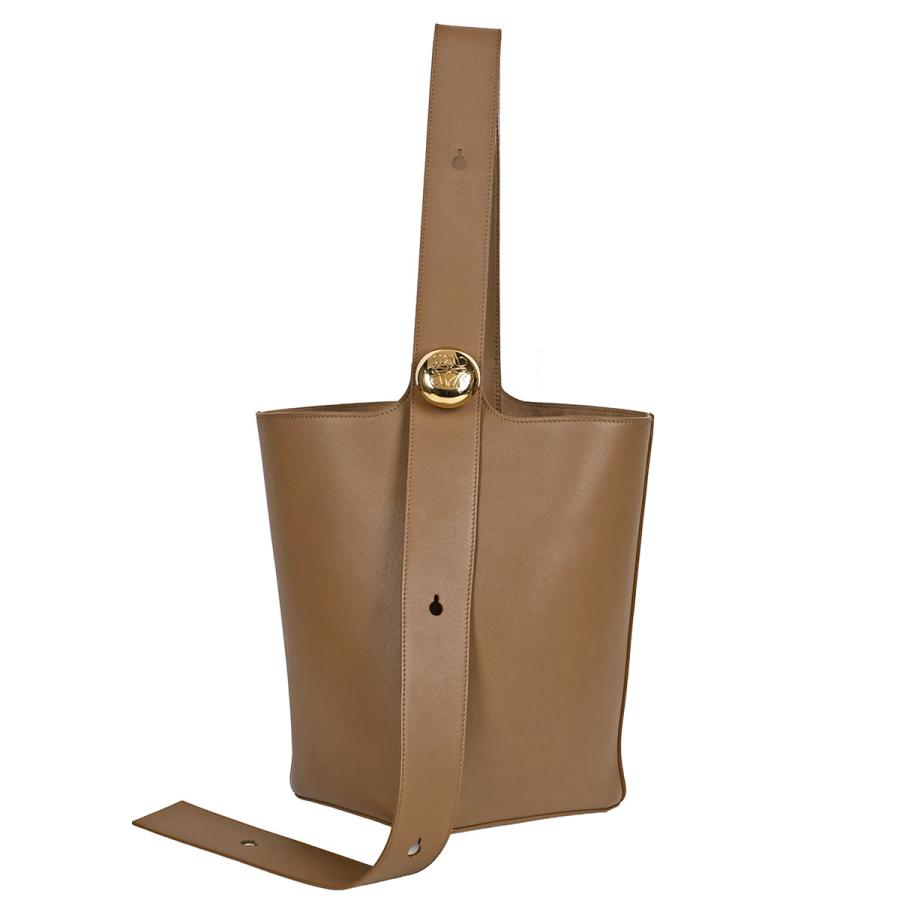 LOEWE（ロエベ） アナグラム ぺブル バケットバッグ ミディアム